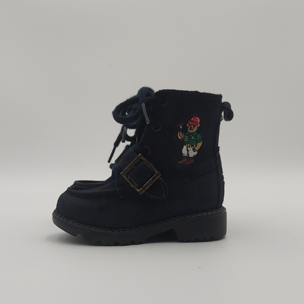 Polo Ralph Lauren Toddler Bear Ranger Hi II Boots Navy Blue 5 NWT